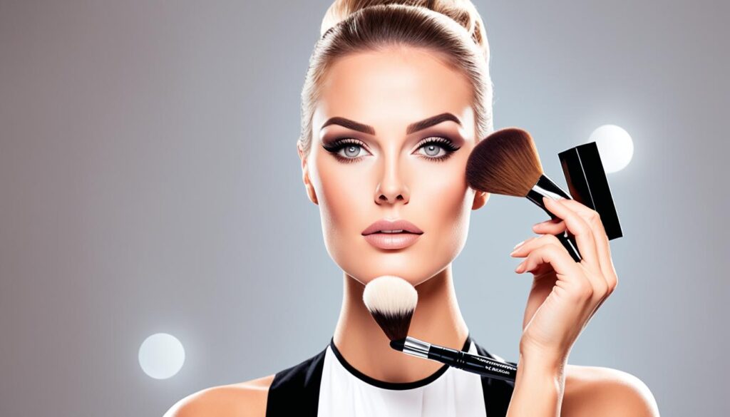 Konturowanie twarzy w makijażu wieczorowym